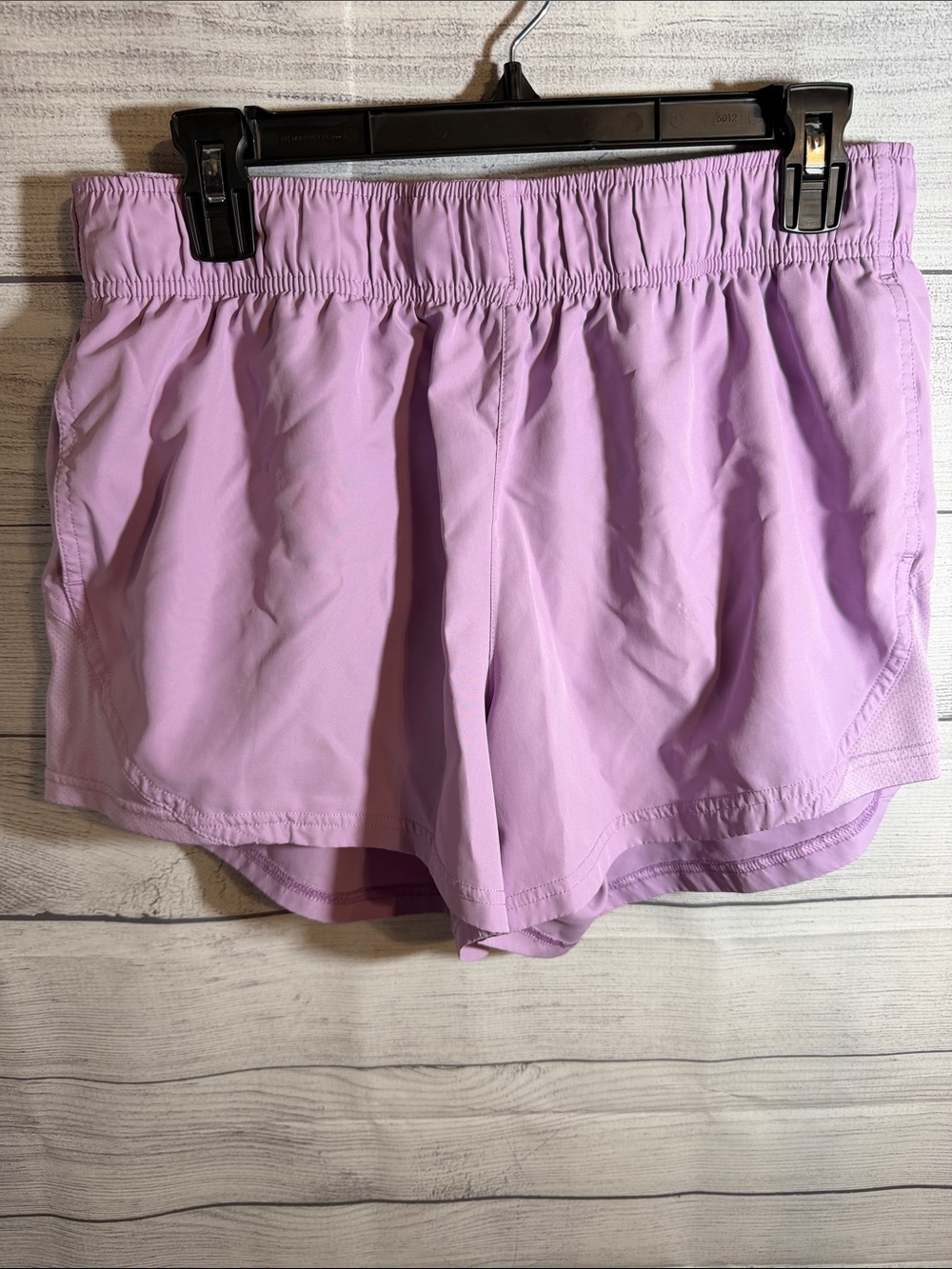 Athletic Works Lavender Elastic-Waist Athletic Shorts